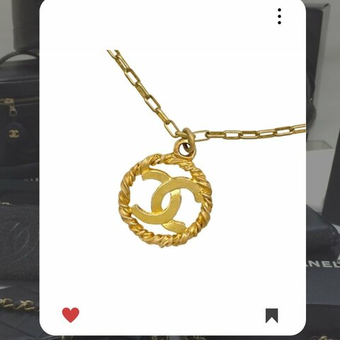 🛍️🎁 26 🔥 3月新品上架 💘 香奈兒 Chanel 金色復古 Coco Mark 圓形項鍊🔥 香奈兒熱賣款 香奈兒經典款