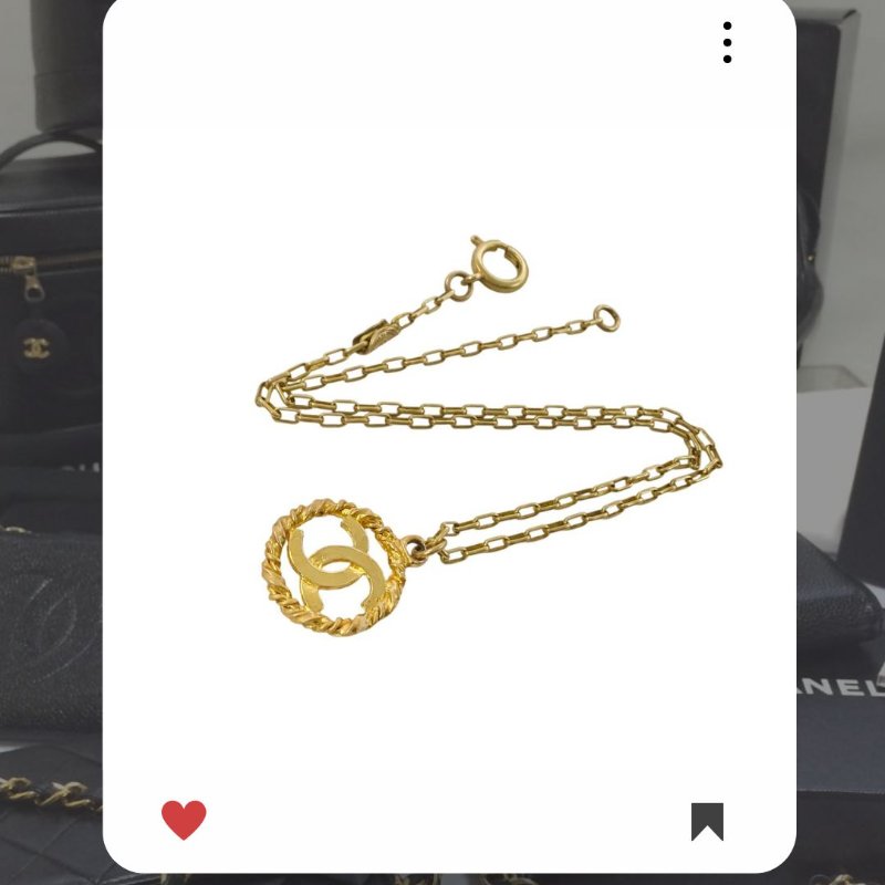 🛍️🎁 26 🔥 3月新品上架 💘 香奈兒 Chanel 金色復古 Coco Mark 圓形項鍊🔥 香奈兒熱賣款 香奈兒經典款-6