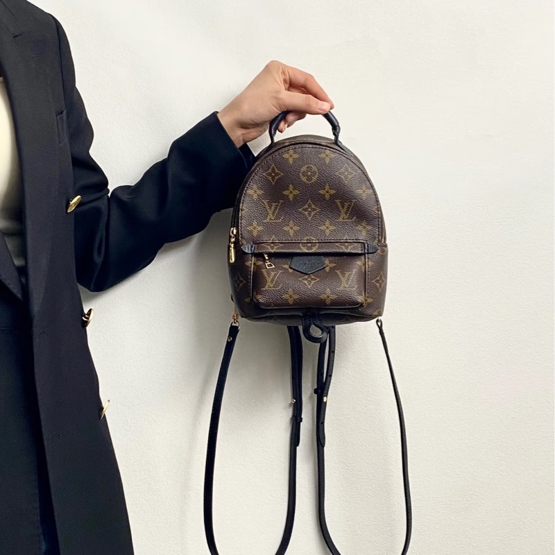 路易威登新款小書包LV原花Palm Springs Mini 迷你後背包M44873-3