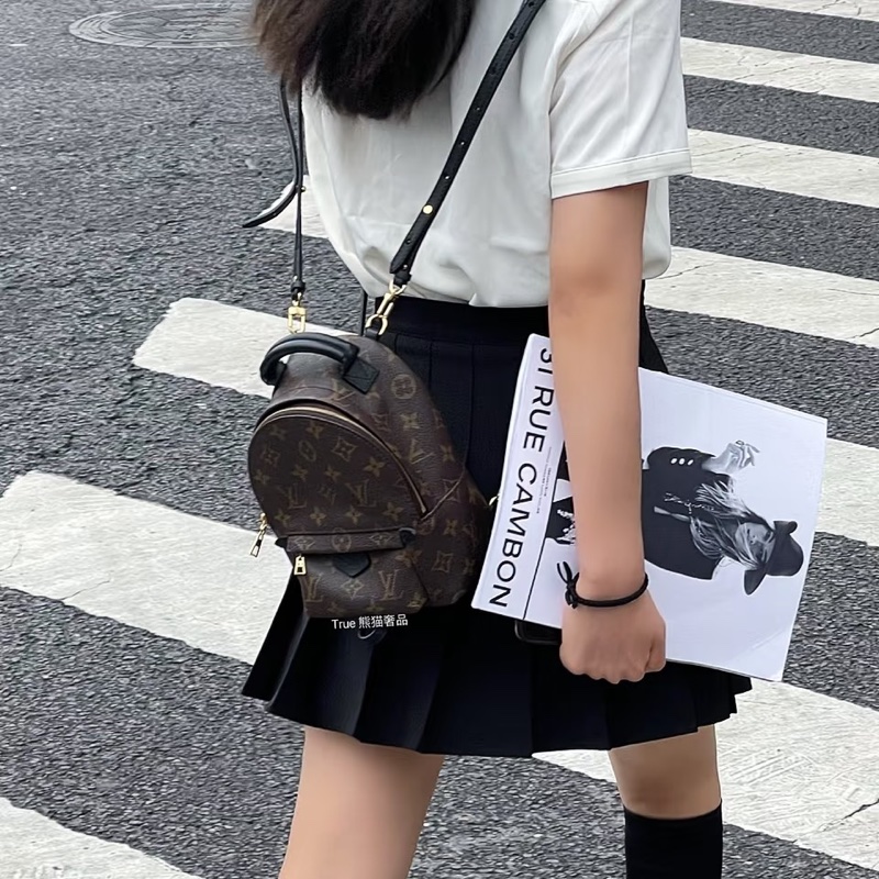 路易威登新款小書包LV原花Palm Springs Mini 迷你後背包M44873-6