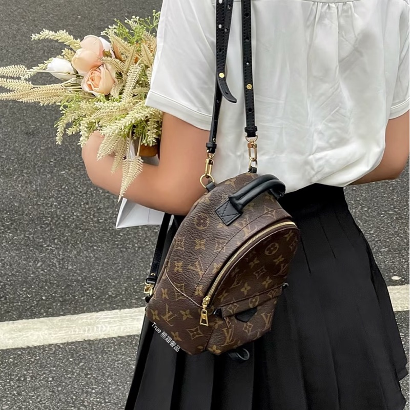 路易威登新款小書包LV原花Palm Springs Mini 迷你後背包M44873-7