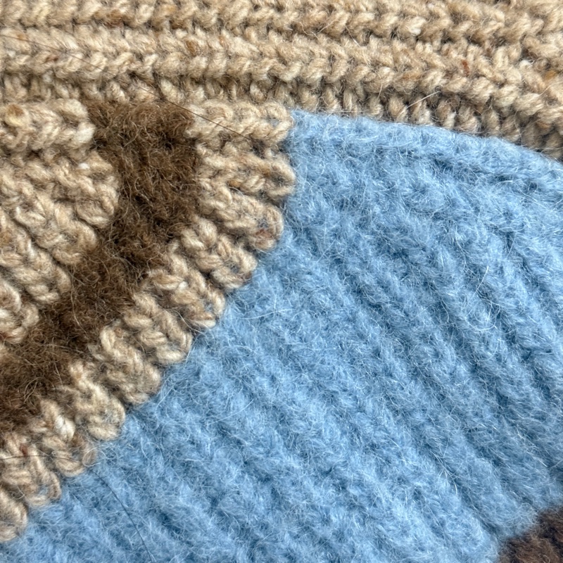 AMI Paris 愛心A 跳色V領針織毛衣 正品 男女可穿S-7