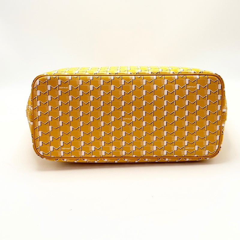 MOYNAT黃色Mcanvas子母購物袋27*24*12 98新配件塵袋-3