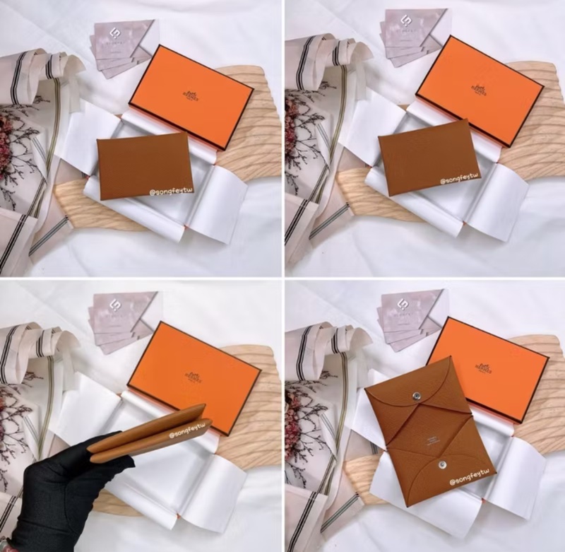 Hermes 愛馬仕 calvi 兩折卡夾-3