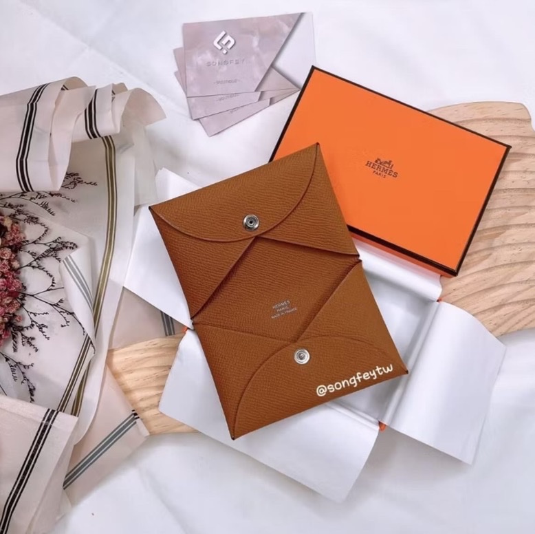 Hermes 愛馬仕 calvi 兩折卡夾-4