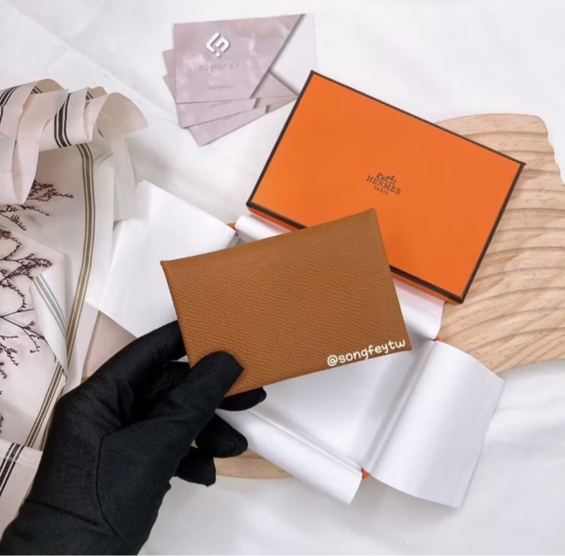 Hermes 愛馬仕 calvi 兩折卡夾-5