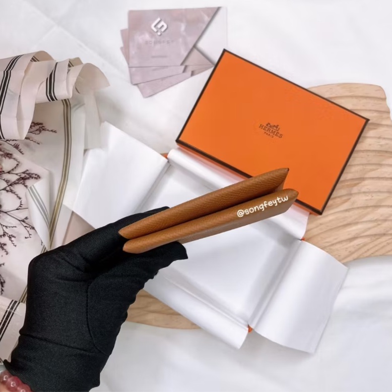 Hermes 愛馬仕 calvi 兩折卡夾-7