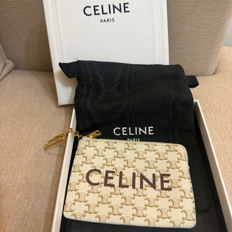 凱旋門 CELINE 標誌印花零錢包-16