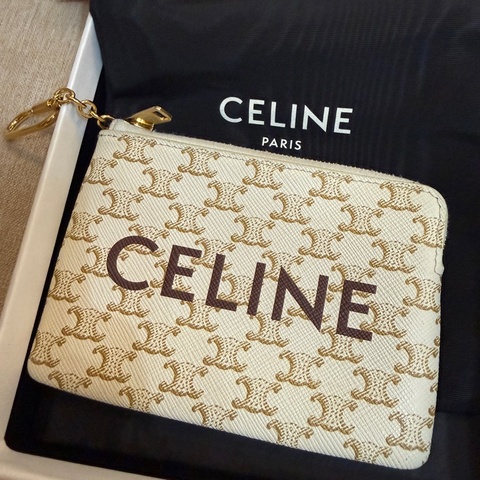 凱旋門 CELINE 標誌印花零錢包