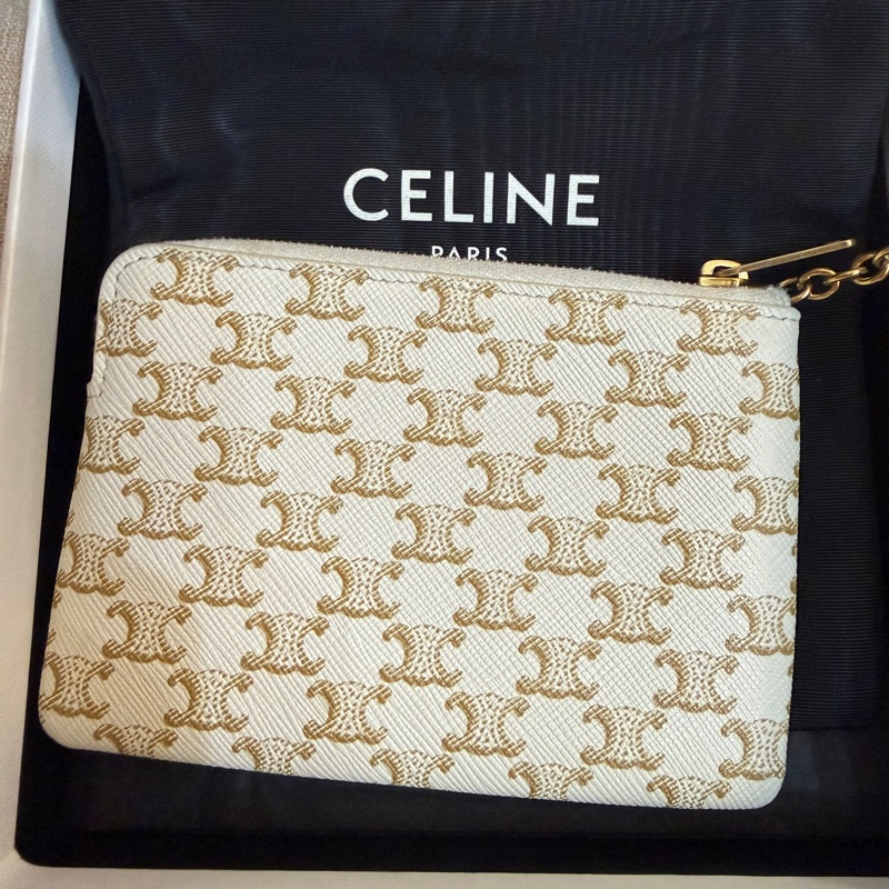 凱旋門 CELINE 標誌印花零錢包-2