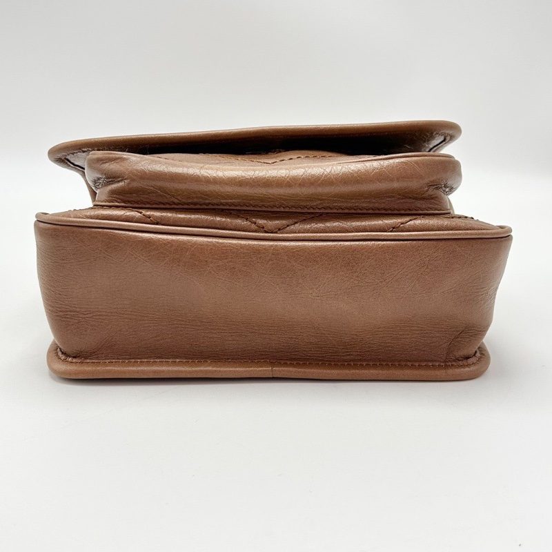 YSL D扣金棕niki小號肩背斜背鏈條包22*18*6.5 全新閒置配件塵袋-4