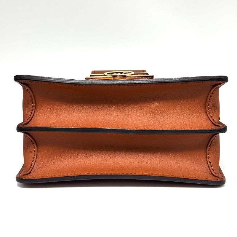 LV 棕紅色Dauphine 小號肩背斜背包20*15*9 98新配件塵袋-3