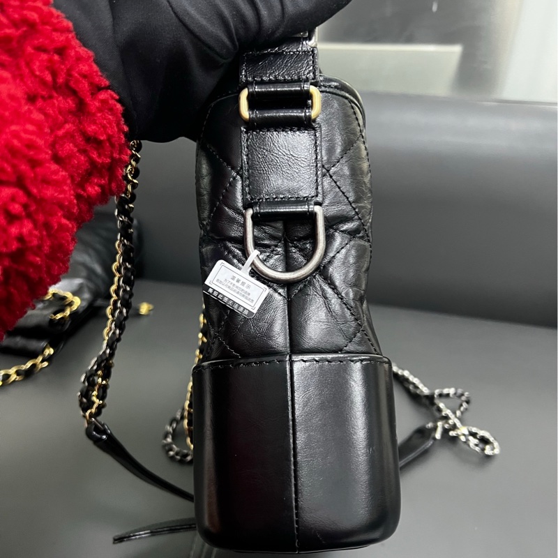 Chanel Gabrielle New Medium 流浪新中號 黑金-2