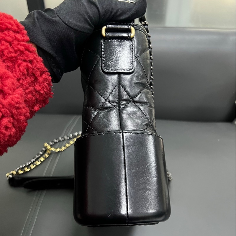 Chanel Gabrielle New Medium 流浪新中號 黑金-3