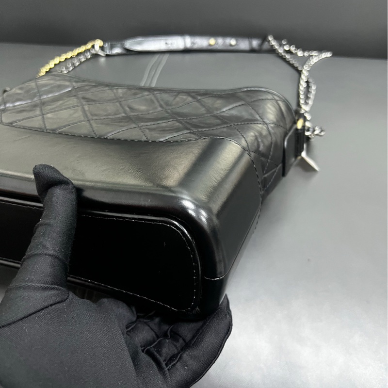 Chanel Gabrielle New Medium 流浪新中號 黑金-6