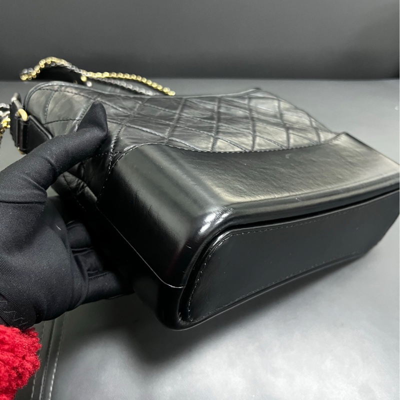 Chanel Gabrielle New Medium 流浪新中號 黑金-7