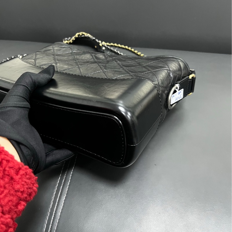 Chanel Gabrielle New Medium 流浪新中號 黑金-8