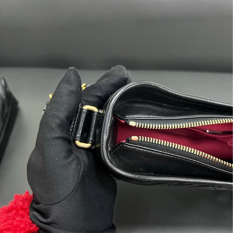 Chanel Gabrielle New Medium 流浪新中號 黑金-11