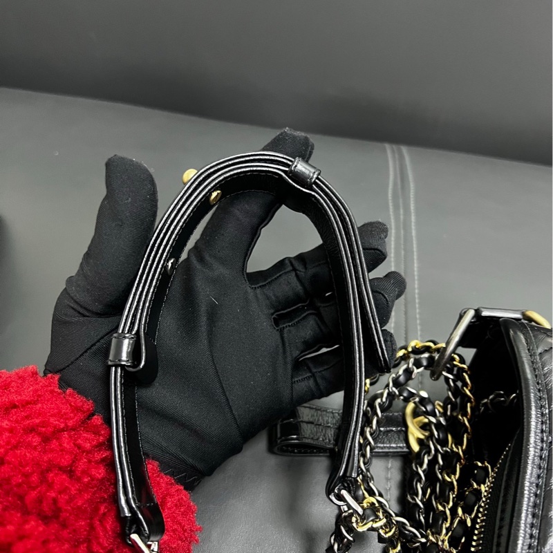 Chanel Gabrielle New Medium 流浪新中號 黑金-15