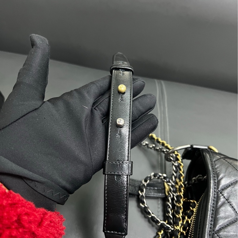 Chanel Gabrielle New Medium 流浪新中號 黑金-16