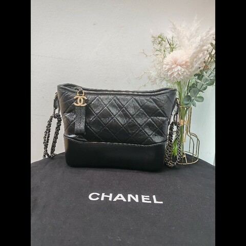 Chanel Gabrielle New Medium 流浪新中號 黑金