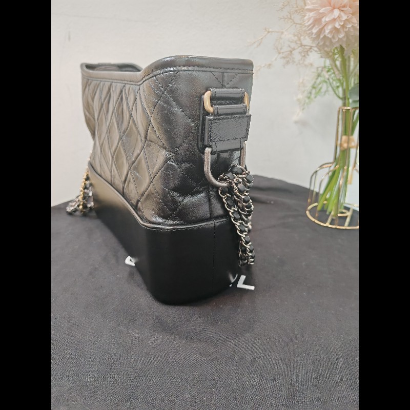 Chanel Gabrielle New Medium 流浪新中號 黑金-3