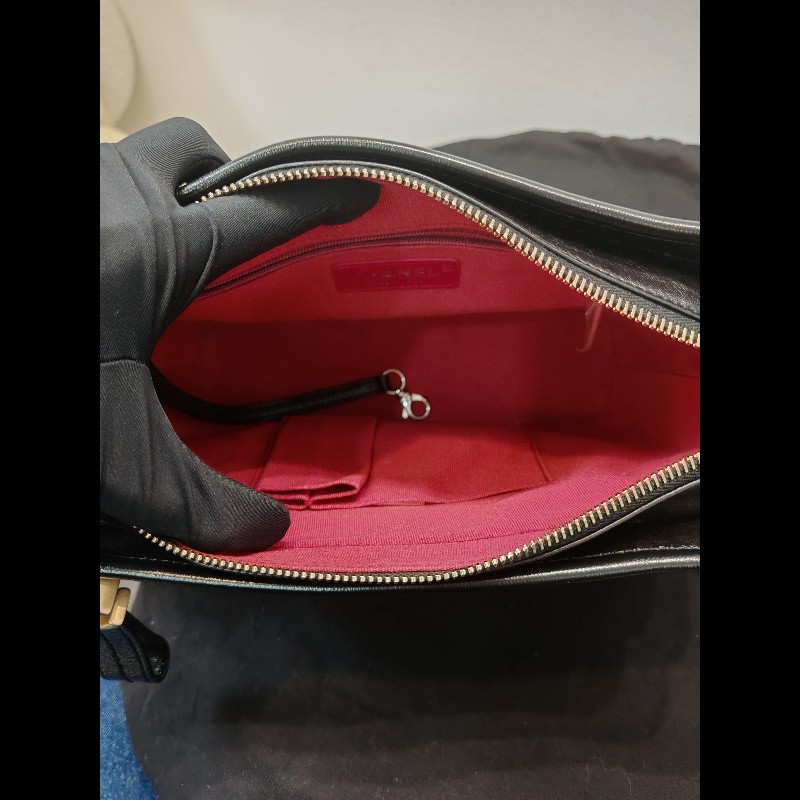 Chanel Gabrielle New Medium 流浪新中號 黑金-11