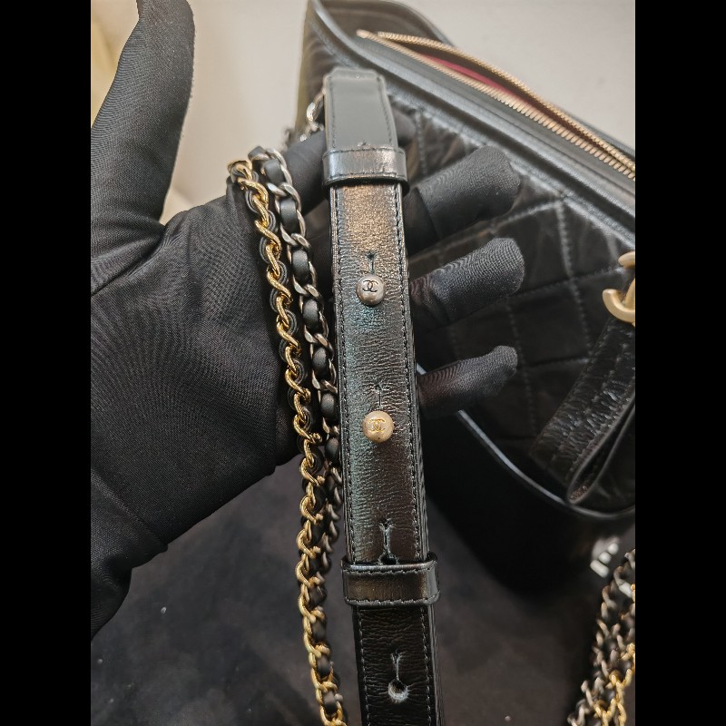 Chanel Gabrielle New Medium 流浪新中號 黑金-14