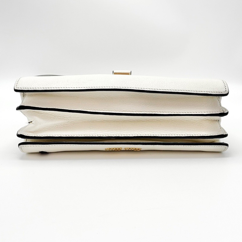 MIUMIU 白金手提肩背斜背包風琴包27.5*18.5*10 98新配件塵袋-4