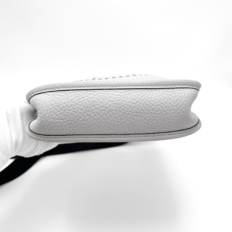 HERMES 聖杯藍金扣伊芙琳 mini肩背斜背包17*17.5*5.5 98新配件塵袋-4