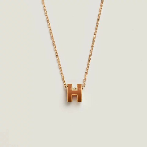 🔥全新未使用💯Mini Pop H墜飾 新金棕金