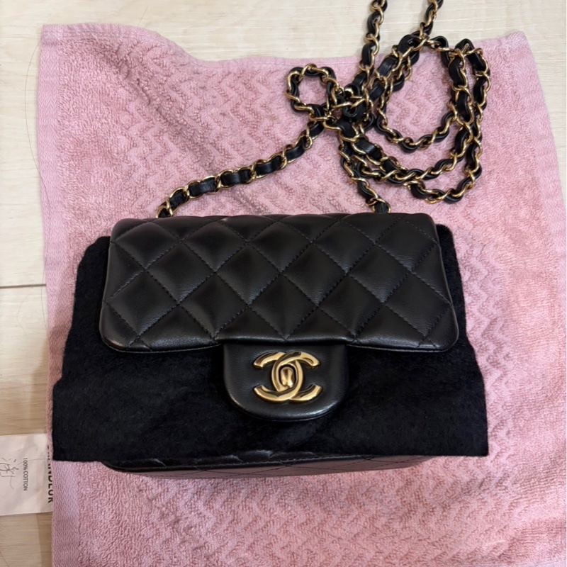 全配🥰🥰Chanel 經典黑金方胖 必收藏-0