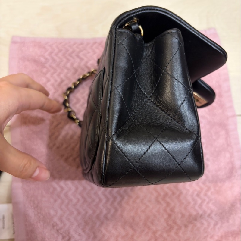 全配🥰🥰Chanel 經典黑金方胖 必收藏-4