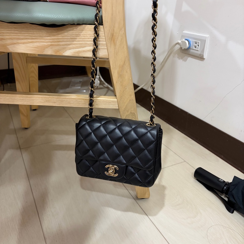 全配🥰🥰Chanel 經典黑金方胖 必收藏-8