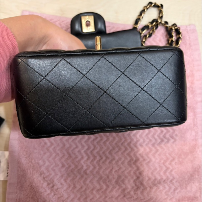 全配🥰🥰Chanel 經典黑金方胖 必收藏-10