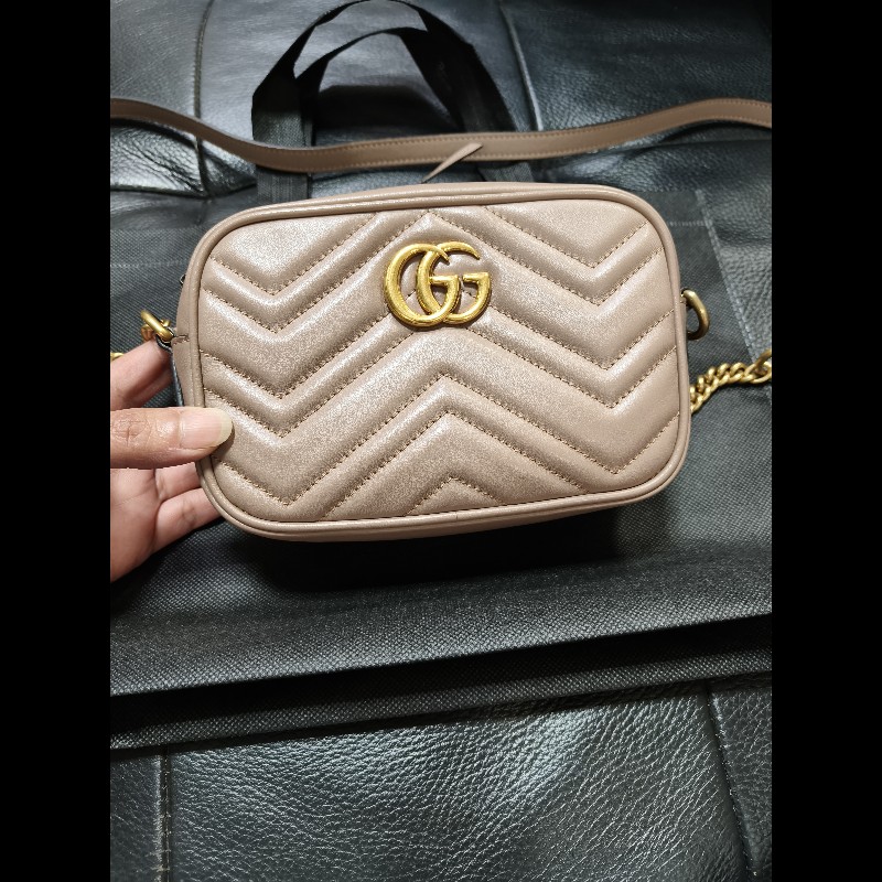 Gucci（藕粉相機包小號）-0