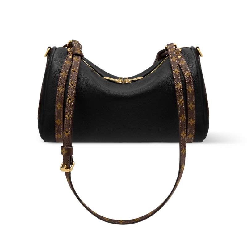 Louis Vuitton -黑色牛皮金釦原花雙耳Express波士頓包╻PM-5