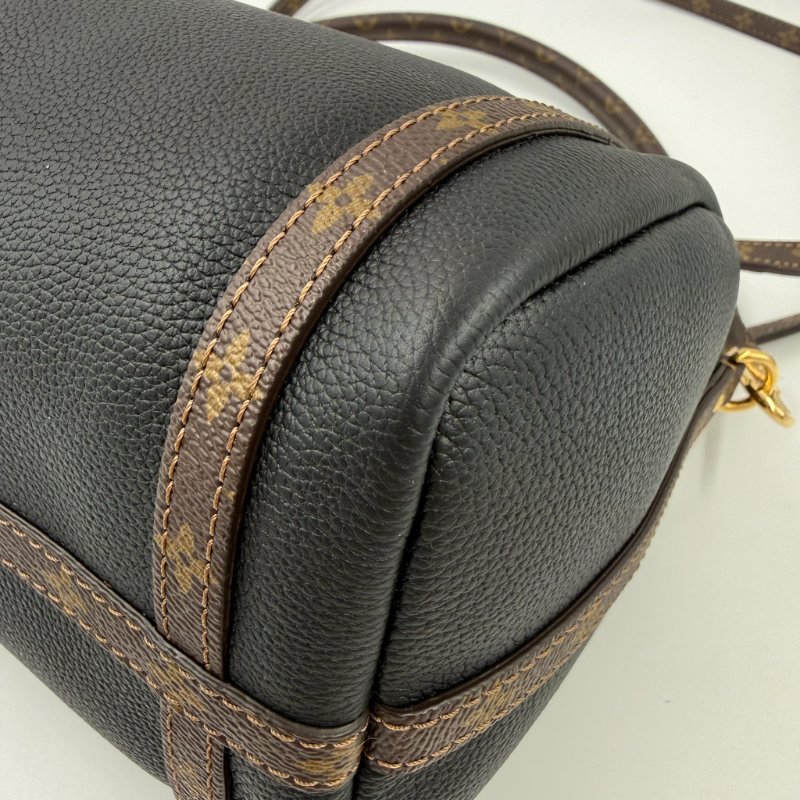 Louis Vuitton -黑色牛皮金釦原花雙耳Express波士頓包╻PM-12