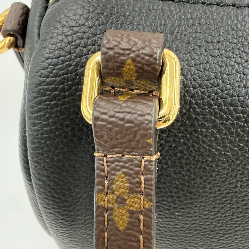 Louis Vuitton -黑色牛皮金釦原花雙耳Express波士頓包╻PM-23