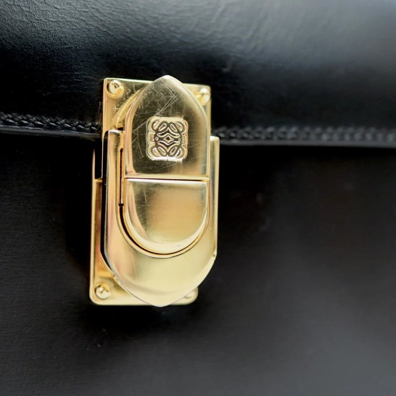 Loewe Anagram金扣中古手袋-11