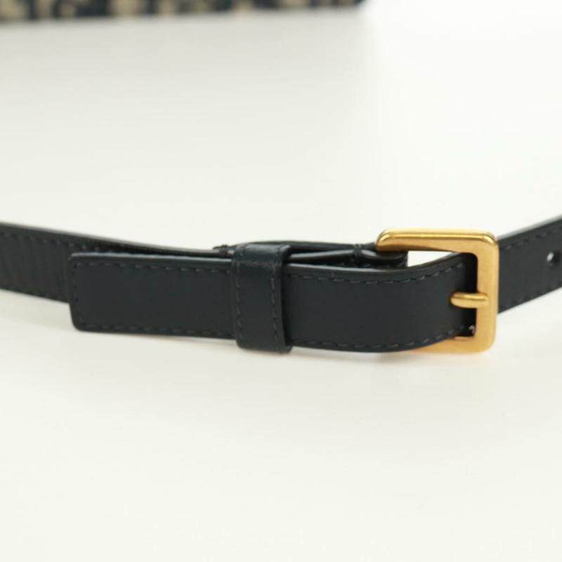 【日本直送】Christian Dior Trotter帆布馬鞍腰包，海軍藍/金色，正品，貨號171184M-7