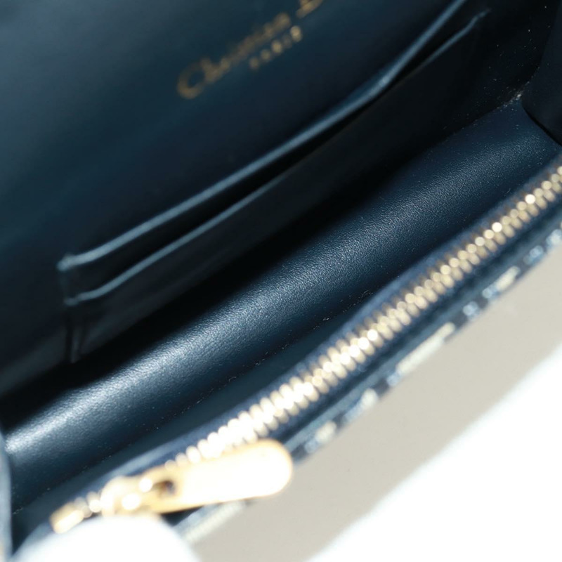 【日本直送】Christian Dior Trotter帆布馬鞍腰包，海軍藍/金色，正品，貨號171184M-9