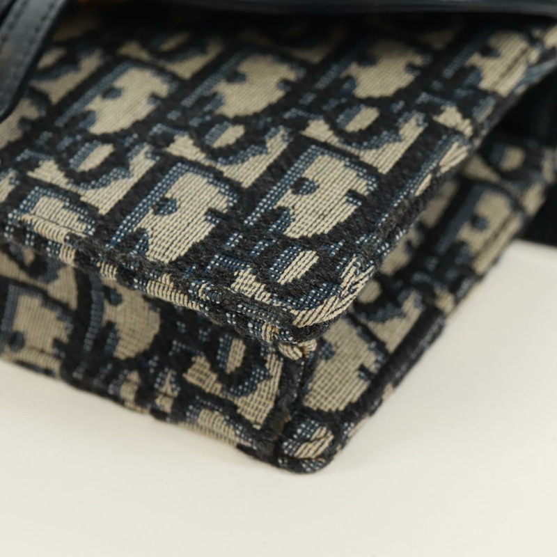 【日本直送】Christian Dior Trotter帆布馬鞍腰包，海軍藍/金色，正品，貨號171184M-15