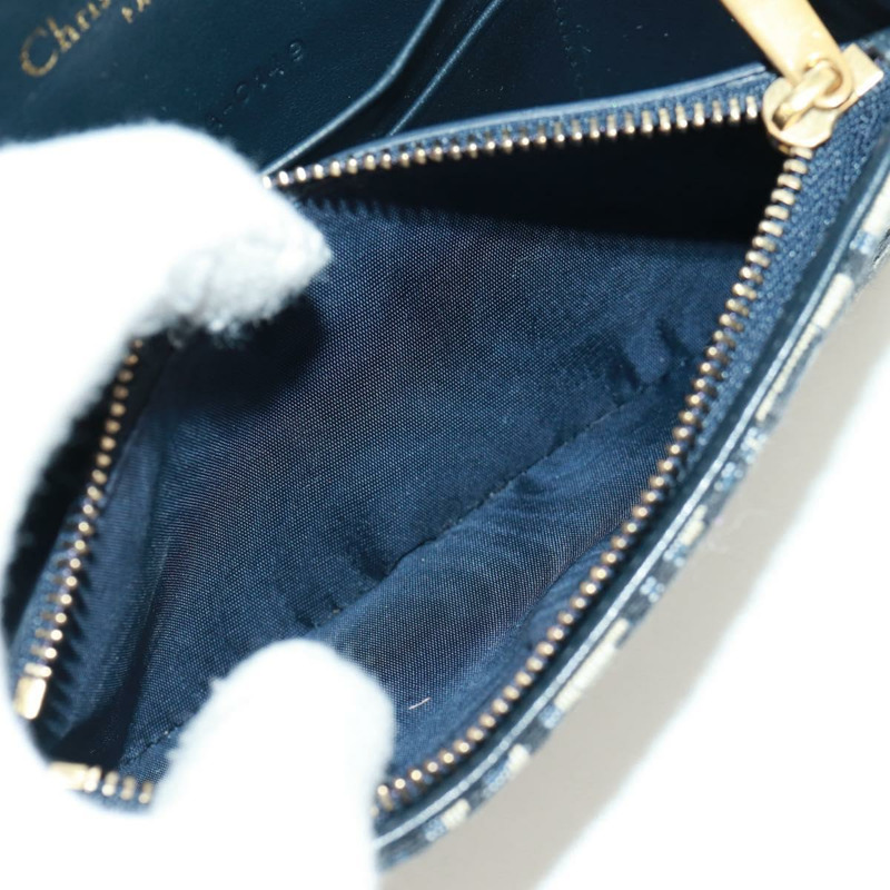 【日本直送】Christian Dior Trotter帆布馬鞍腰包，海軍藍/金色，正品，貨號171184M-25