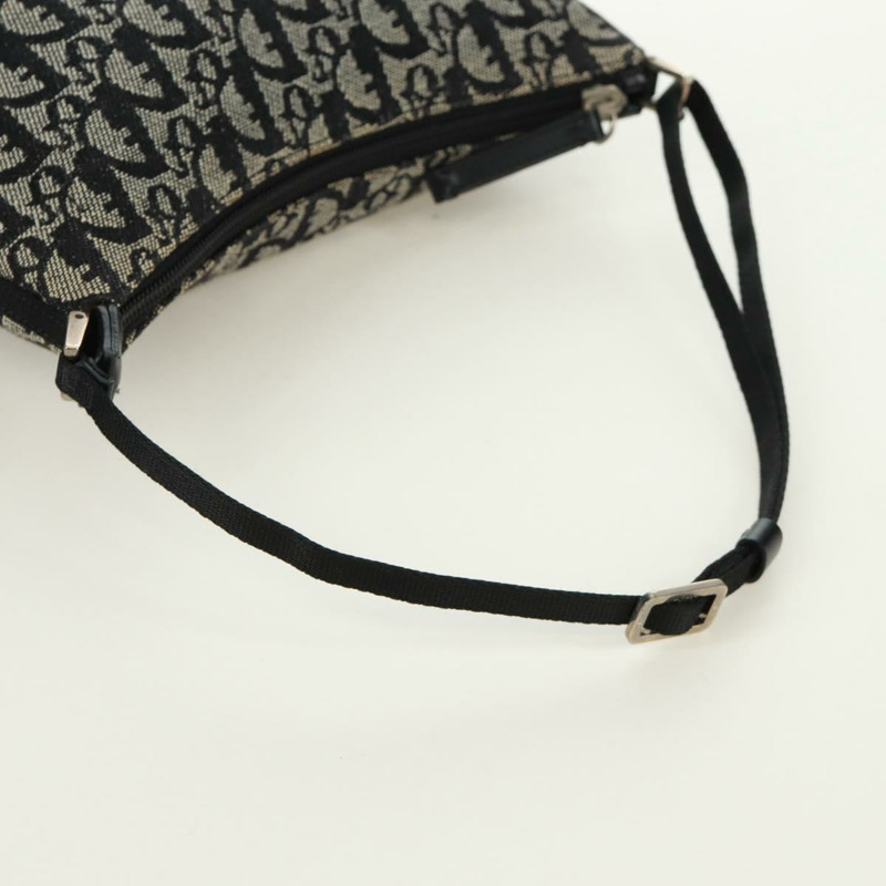 【日本直送】Christian Dior Trotter帆布配件包 黑色 銀色 正品 171937V-6