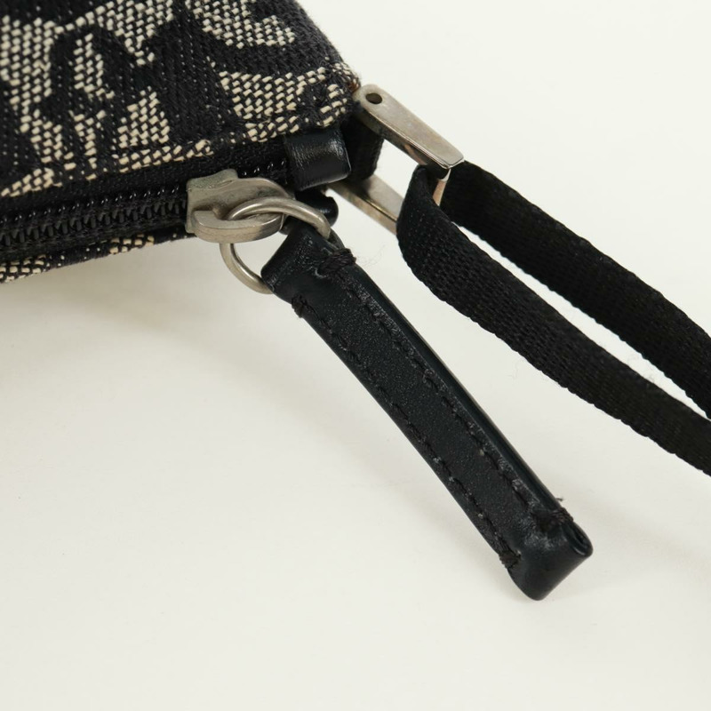 【日本直送】Christian Dior Trotter帆布配件包 黑色 銀色 正品 171937V-8