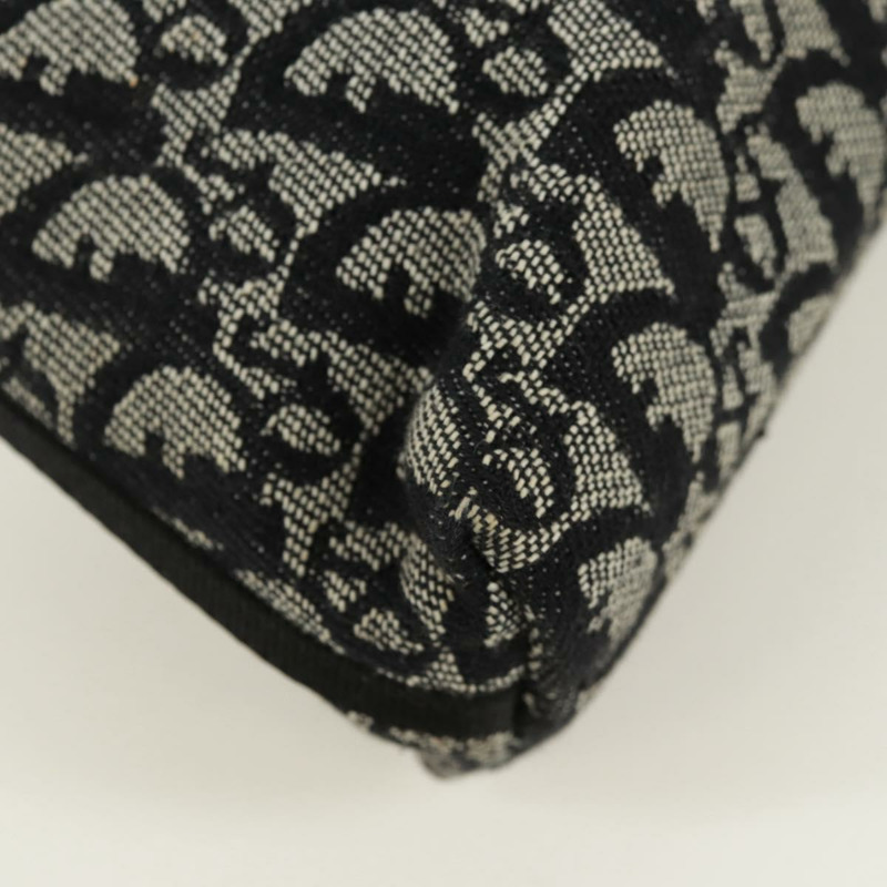 【日本直送】Christian Dior Trotter帆布配件包 黑色 銀色 正品 171937V-16