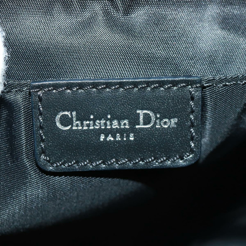 【日本直送】Christian Dior Trotter帆布配件包 黑色 銀色 正品 171937V-18