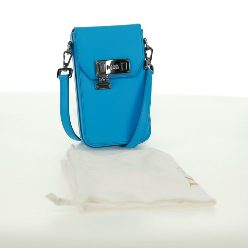 【日本直送】Christian Dior 皮革單背包 藍色 銀色 正品 161745M-11