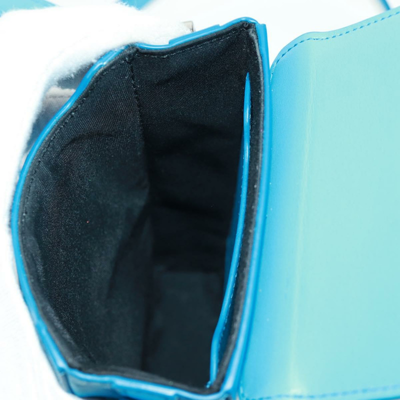 【日本直送】Christian Dior 皮革單背包 藍色 銀色 正品 161745M-19